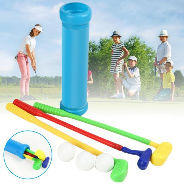 

kid golf plastic toy set clubs balls indoor outdoor leisure sports h7jp training aids