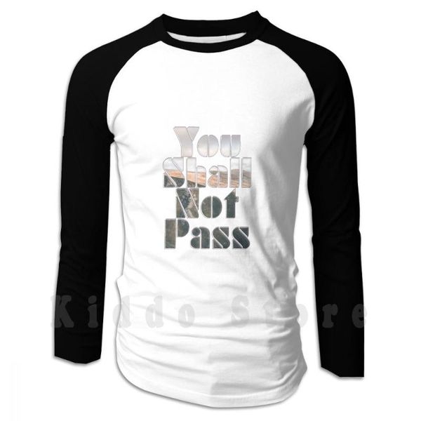 

men's hoodies & sweatshirts you shall not pass long sleeve, Black