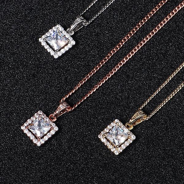 

earrings & necklace luxury bridal wedding jewlry set retro square simple temperament ear stud elegant niche design sense clavicle chian, Silver