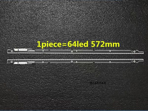 

effects 2pieces(1 left+1 right) led strip 2012svs46 7032snb right64 left64 3d for ua46es6100j un46es8000 ltj460hq10
