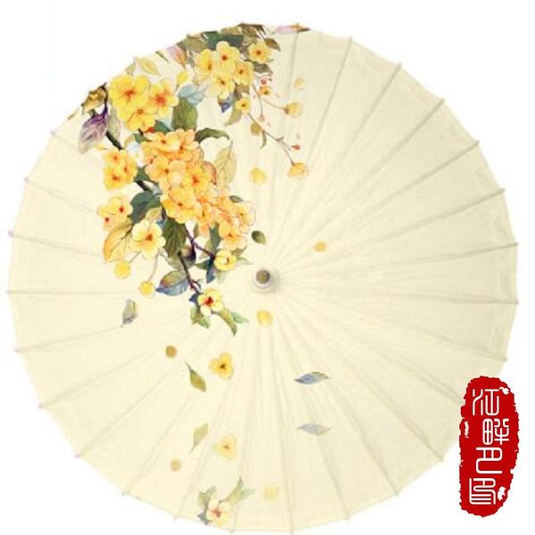 

umbrellas yellow leaf oil paper umbrella ancient traditional parasol home decor hanging