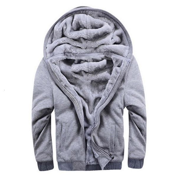 

& men's hoodies sweatshirts 2021 winter tracksuit men fashion thicken velvet casual hooded warm thick hoodie solid moleton masculino sw, Black
