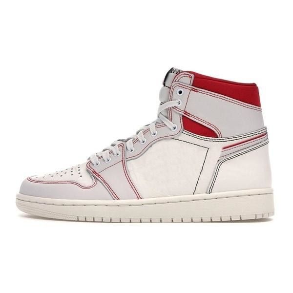 

men women basketball shoes jumpman 1 1s high phantom gym red sneakers original box