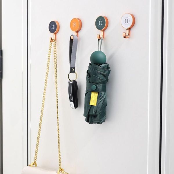 

hooks & rails 4pcs bathroom storage rack holder organizer clothes hanger clasps self-adhesive wall hook