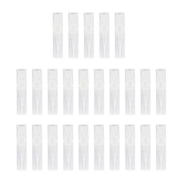 

25pcs 2ml plastic makeup spray bottle empty refillable lotion perfume container storage bottles & jars