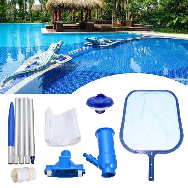 

pool & accessories swimming set cleaning net suction head floating chlorine dispenser swim skimmer cleaner kit