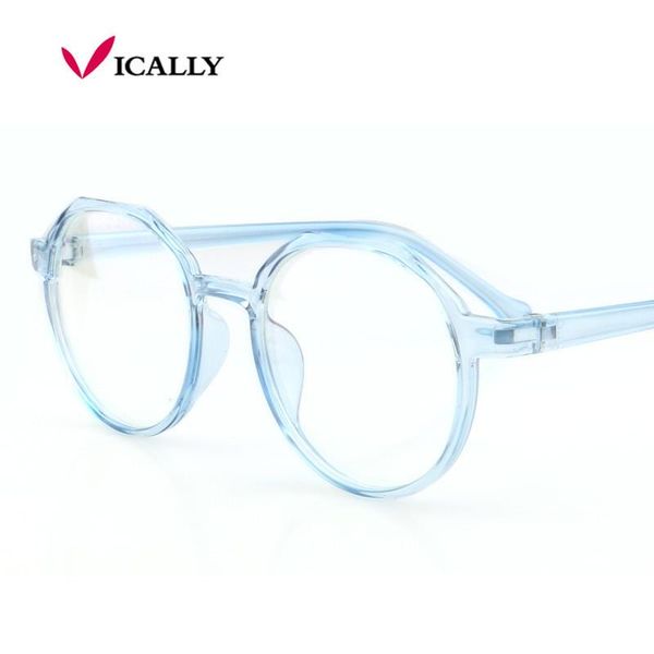 

fashion sunglasses frames round womens eyeglasses frame spectacles glasses transparent vintage classic clear lens, Black