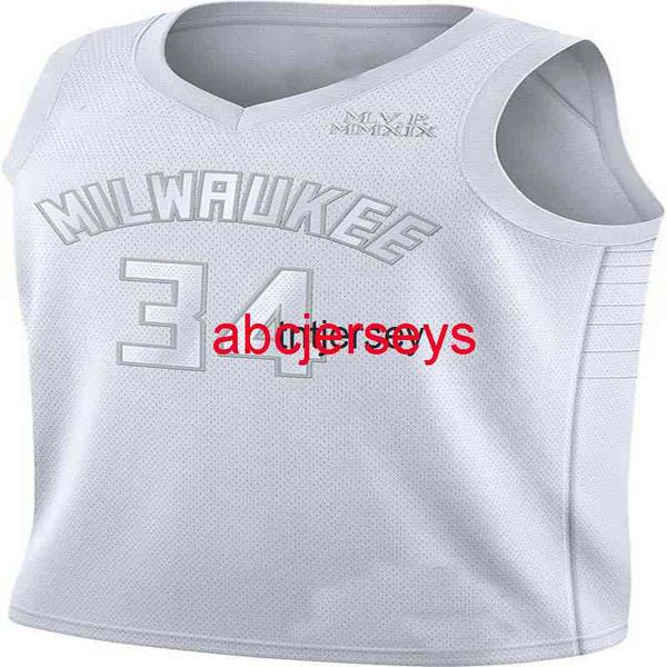 

custom giannis antetokounmpo #34 men's white swingman jersey stitched mens women youth xs-6xl basketball jerseys, Black
