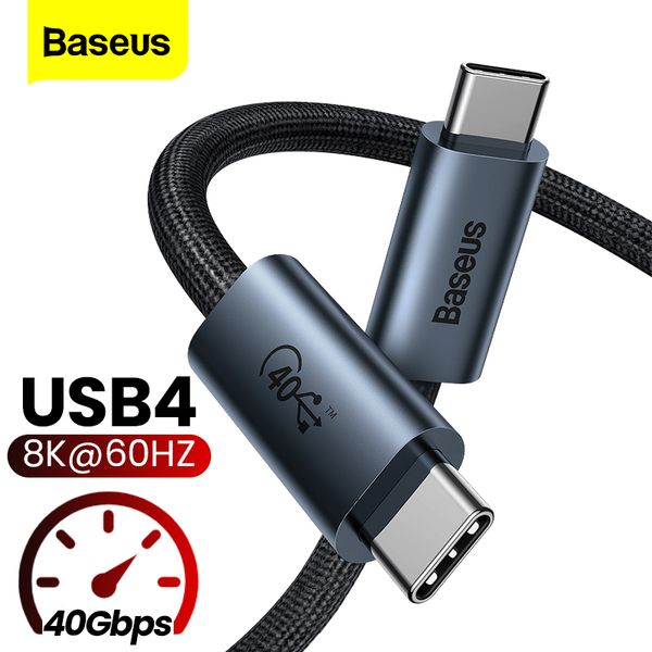 Cell Phone Cables100W Thunderbolt 3/4 PD Кабель 40 Гбит / с 8k @ 60hz Тип C USB 4 Быстрое Зарядное устройство Кабель данных Полная функция Функция Быстрая зарядка для ноутбука