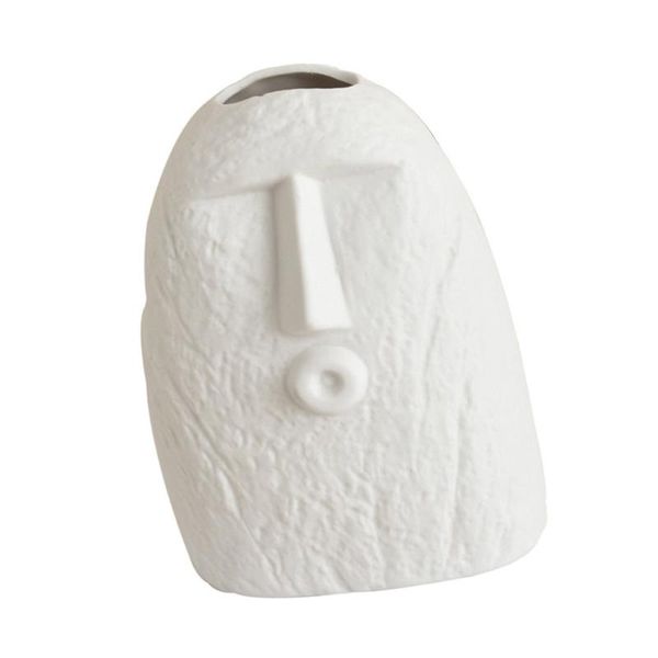 

vases 1pc abstract art vase minimalist ceramic pot flower adornment white