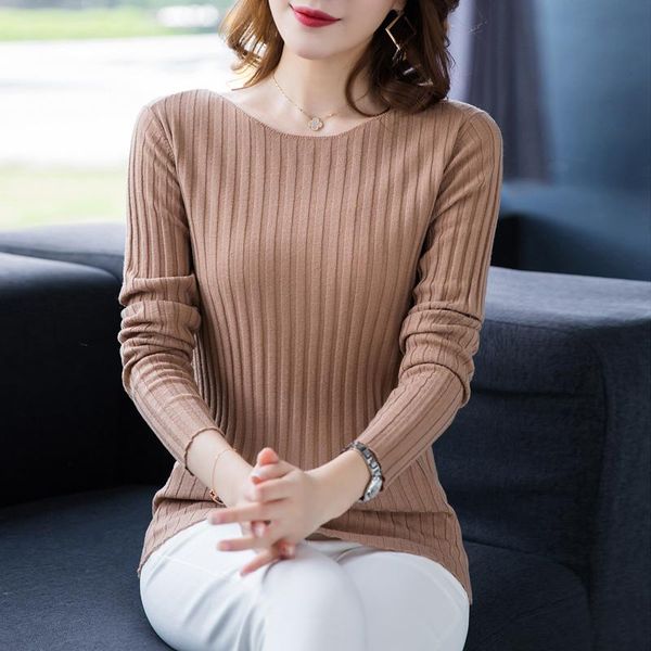 

women's sweaters real wool pullover women 100% korean simple woman autumn winter 2021 warm soft knitted sweater sueter mujer zjt830, White;black
