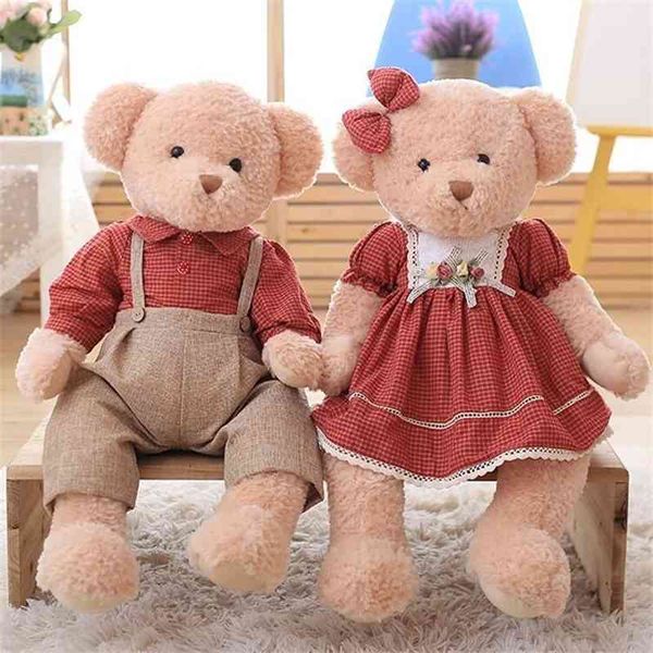 

new couple magnet teddy bear press doll gift