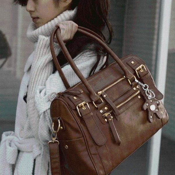 

women's handbag vintage belt bear casual tote female shoulder bag messenger bags