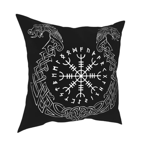 

cushion/decorative pillow viking helm of awe pillowcover home decorative cushion cover throw for sofa polyester double-sided printing novelt