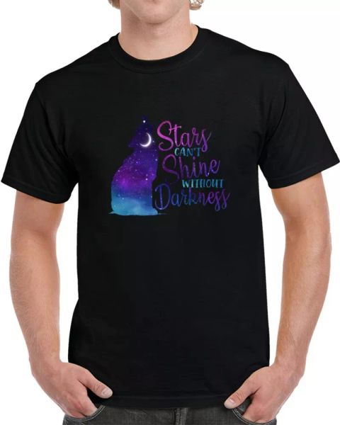 

stars can't shine without darkness t shirt motivational tee inspirational tshirt, White;black