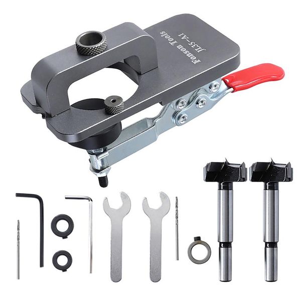 

professional hand tool sets 35mm cup style hinge boring hole bit wood cutter woodworking punch drill opener locator guide