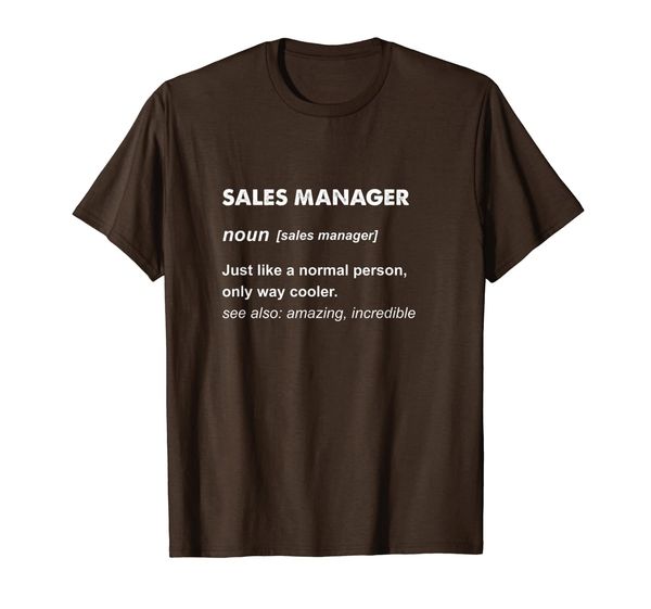 

sales manager gift t-shirt, White;black