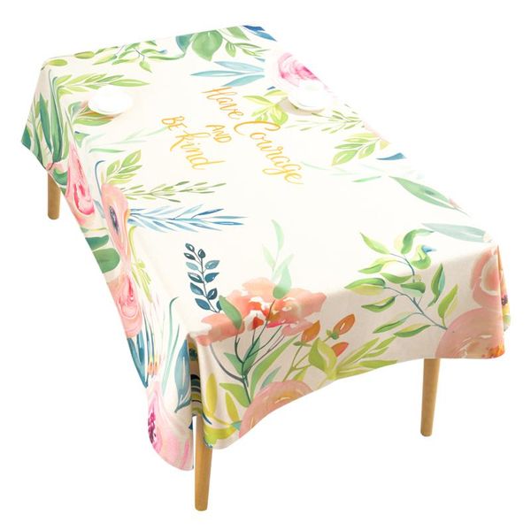 

table cloth nordic ins european style idyllic dining fabric cotton and linen fresh tablecloth rectangular coffee desk