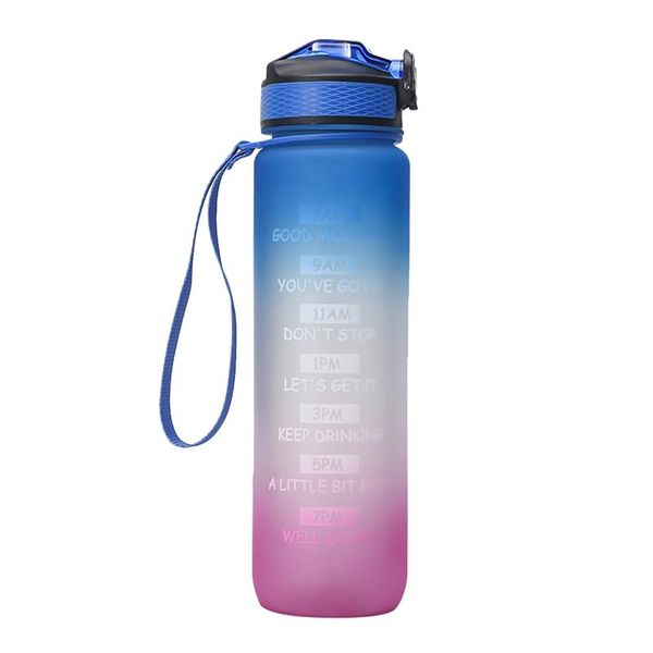

water bottle -motivational fitness sports tritan bpa leak proof jug for gym office home outdoor