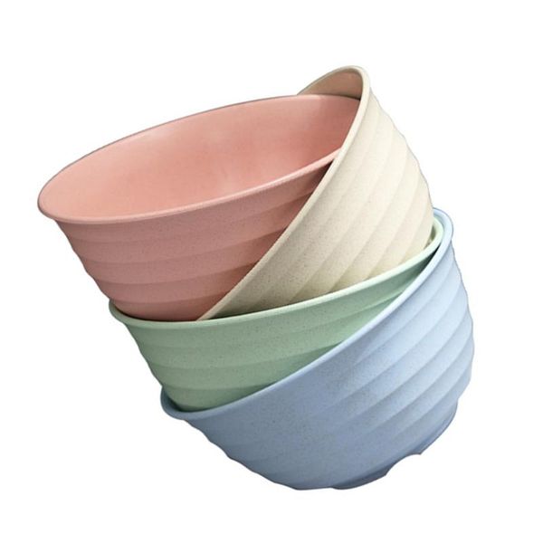 

4pcs wheat straw bowl household soup storage heat-resistant bowls