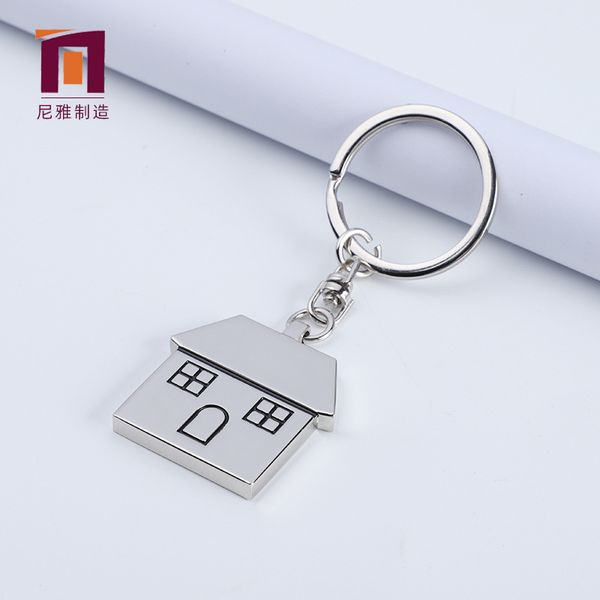 

factory metal lettering house keychain real estate promotion gift
