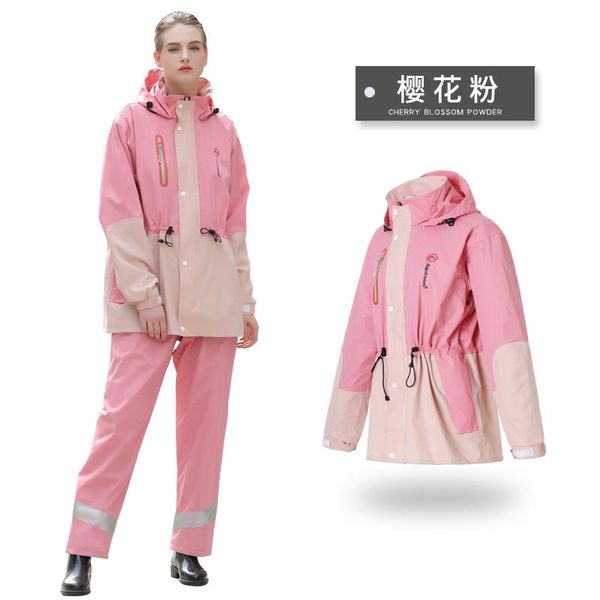 

raincoats waterproof thick hooded raincoat suit women outdoor full body rainproof womens poncho militar household merchandises ef50rc