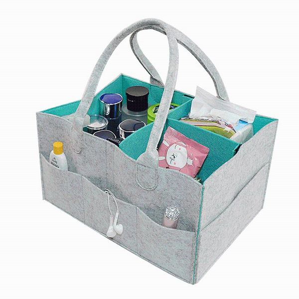 

storage bags portable felt diaper bag baby diapers bag, travel buggy