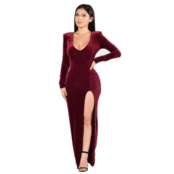 

casual dresses selling autumn and winter velvet dress european american fashion women's clothing, Black;gray