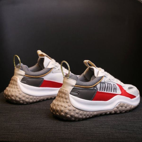 

women casual shoes fashion outdoor des chaussures old dad red blue size 35-40, Black