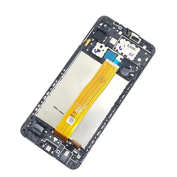 HANDY-TOUCH-PANELS LCD-Display-Bildschirm-Digitizer für Samsung Galaxy A12 Montage ohne Rahmen Schwarz