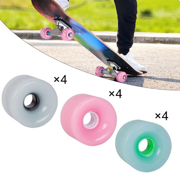 

4pcs/pack 70mm longboard pu wheel replacement skateboard 78a hardness wheels cruising skateboarding