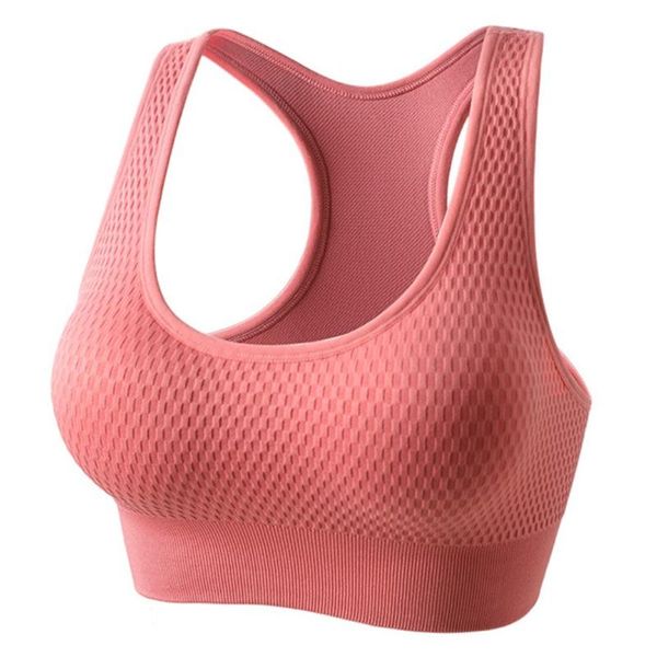 

sports underwear women's yoga fitness outdoor running gathering beauty back quick-drying honeycomb shockproof bra outfit