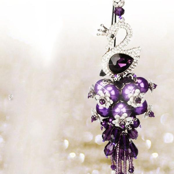 

interior decorations car pendants high-end swan crystal ornaments