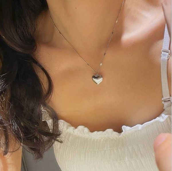 

pendant necklaces est style heart metal lady necklace jewelry, Silver
