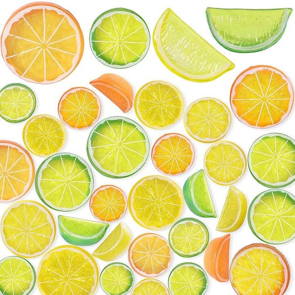 

novelty items simulation slices plastic artificial slice, fake lemons fruit