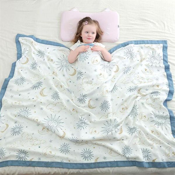 

blankets & swaddling 120x150cm 4 and 6 layers bamboo fiber muslin swaddle baby wrap born kids bath towel children sleeping blanket