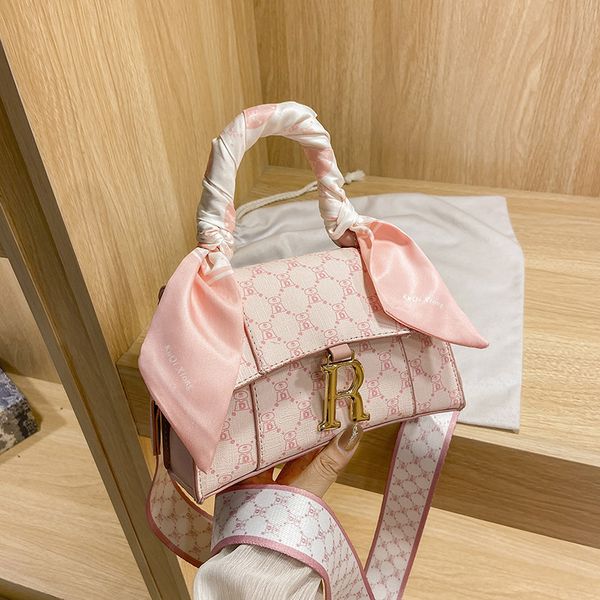 

luxury handbags 2021 new fashion pu women's temperament goddess single shoulder small fresh silk scarf messenger handbag