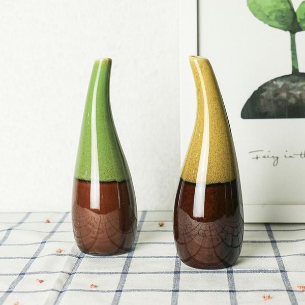

vases fambe ceramic flower vase home decor creative table decoration flambed glazed porcelain