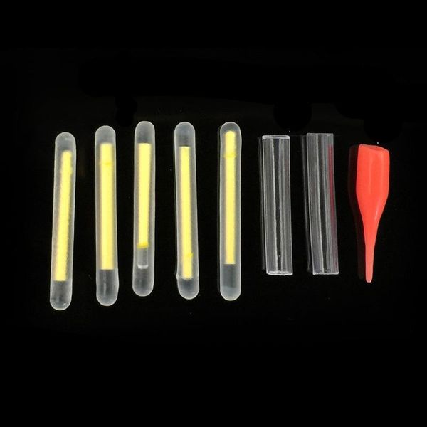 

night luminous float rod light fishing stick fluorescent lightstick dark glow tackle 50pcs/set accessories
