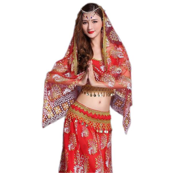 

dancewear women belly dance dress bollywood costumes slim dancing stage wear, Black;red