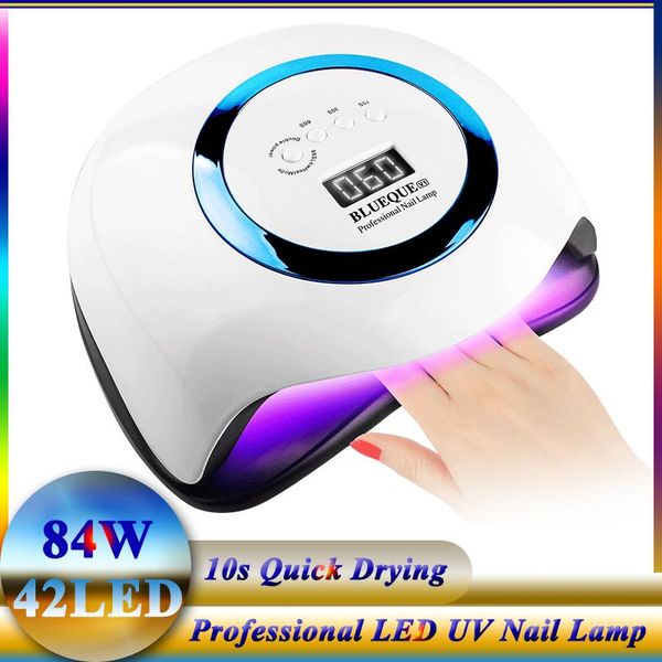 

nail lamp for manicure machine dryer with 42pcs leds curing gel polish drying art salon tools dryers