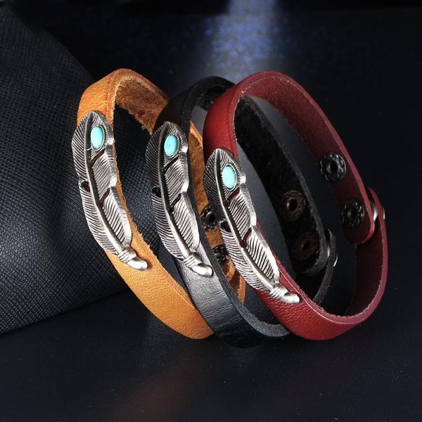 

multi-layer leather bangles for women men bracelet bracelets retro bangle pulsera para hombre pulseira masculina pulseras hombre, Golden;silver