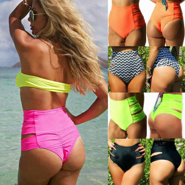 

reinforced brazilian women's bikini, bold swimsuit, high waist shorts