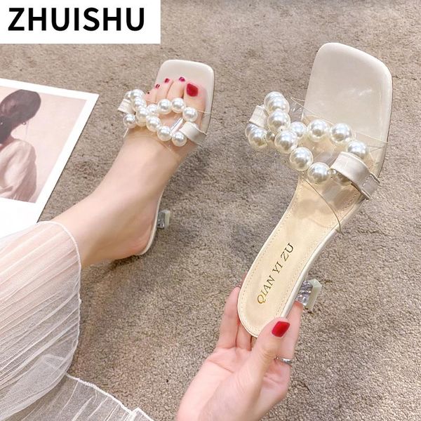 

sandals women fashion womens shoes 2021 open toe clear heels girls luxury summer comfort peep medium stiletto, Black