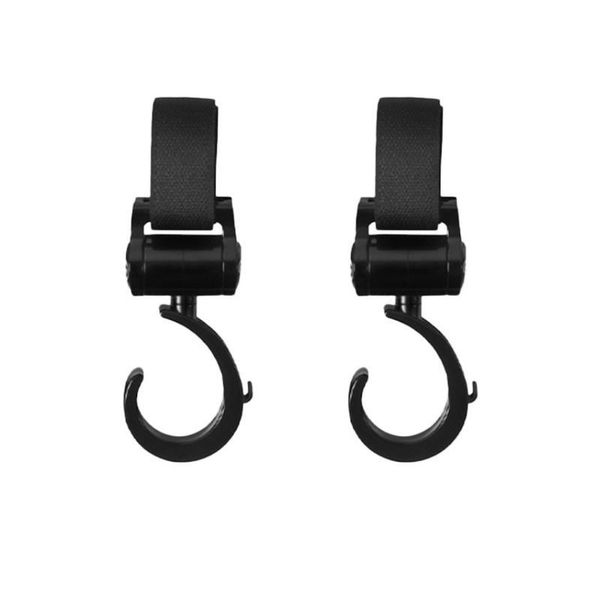

2pcs stroller hooks multi purpose hook clips on any baby travel systems secure purses diaper bags vividly parts & accessories