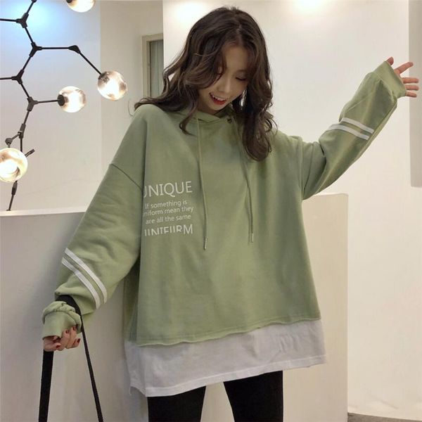 

women's sweaters sweatshirts japanese harajuku ulzzang vintage casual ins lazy loose sweatshirt female korean kawaii clothing for women, White;black
