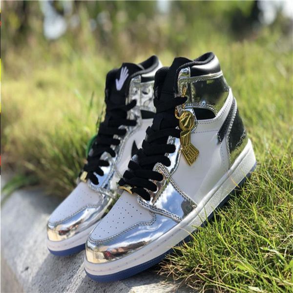 

the 1 high men sport torch full basketball shoes jumpman reflective running sneakers pass silver mens trainers size shipment 40.5--47.5 hova, Black