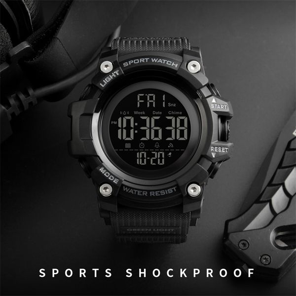 

skmei countdown satch sport watch mens es brand luxury men wrist waterproof led electronic digital male 210609, Slivery;brown