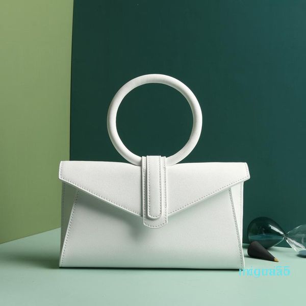 

design envelope bag ladies ring candy color handbag fashion white single shoulder
