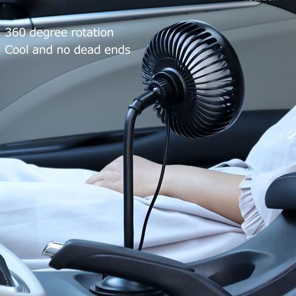 

electric fans usb car fan cup holder mount three-speed wire control operation adjustable gooseneck powerful wind single-head